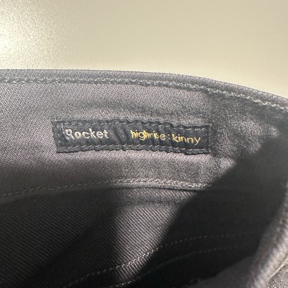 citizens of humanity rocket high rise skinny jeans size 26 shiny black - Picture 8 of 10